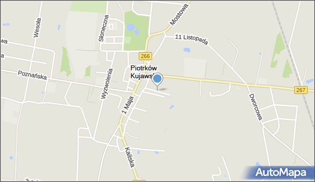 Piotrków Kujawski, Ogrodowa, mapa Piotrków Kujawski