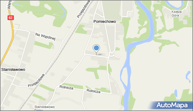 Pomiechowo, Ogrodowa, mapa Pomiechowo