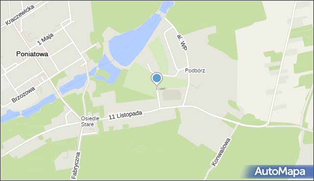 Poniatowa powiat opolski, Ogrodowa, mapa Poniatowa powiat opolski