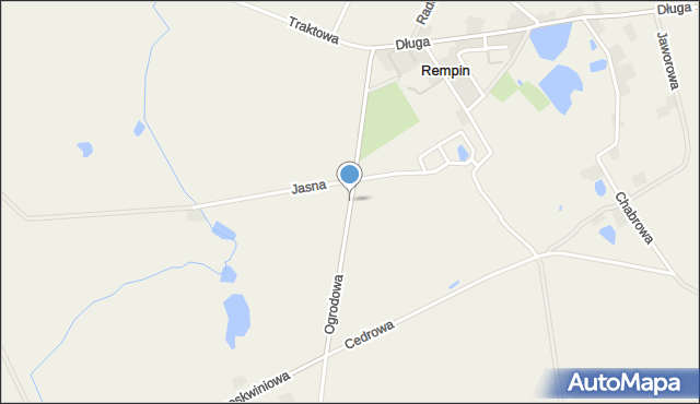 Rempin, Ogrodowa, mapa Rempin