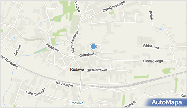 Rudawa gmina Zabierzów, Ogrodowa, mapa Rudawa gmina Zabierzów