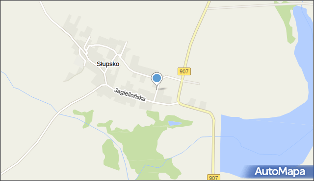 Słupsko gmina Rudziniec, Ogrodowa, mapa Słupsko gmina Rudziniec
