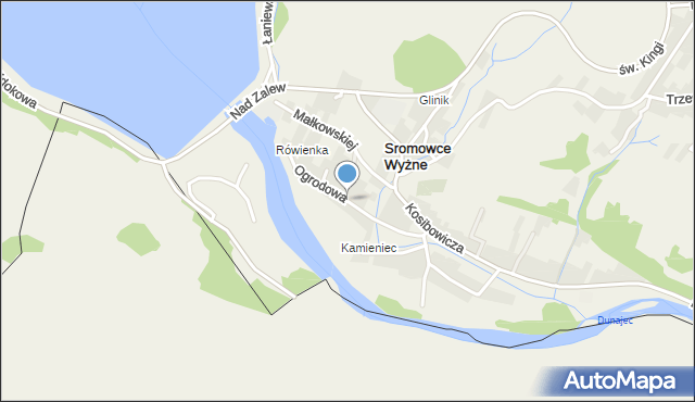 Sromowce Wyżne, Ogrodowa, mapa Sromowce Wyżne