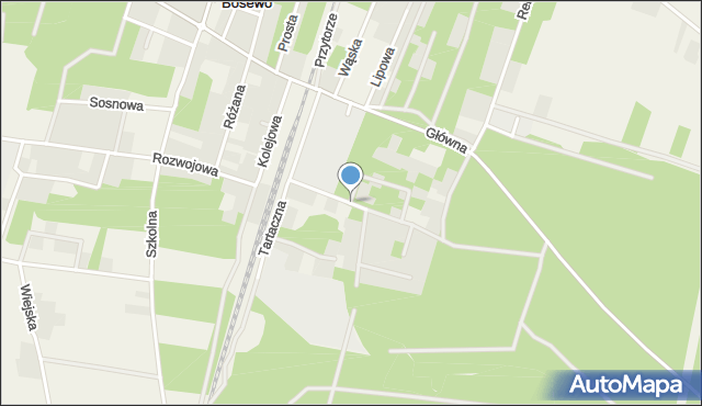 Stare Bosewo, Ogrodowa, mapa Stare Bosewo