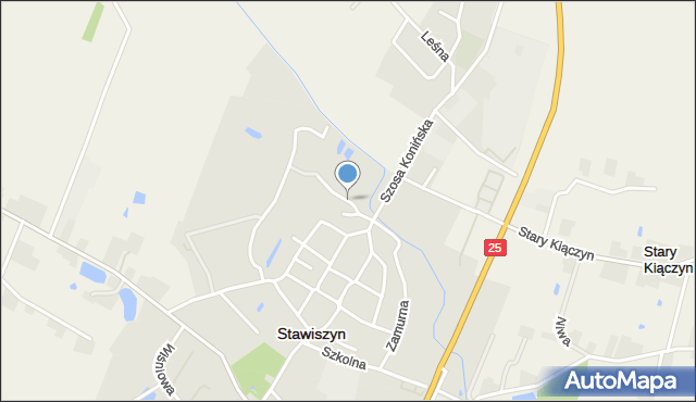 Stawiszyn powiat kaliski, Ogrodowa, mapa Stawiszyn powiat kaliski