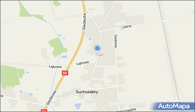 Suchożebry, Ogińskiej Aleksandry, mapa Suchożebry