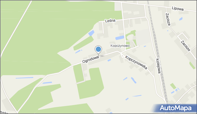 Sulęcinek, Ogrodowa, mapa Sulęcinek