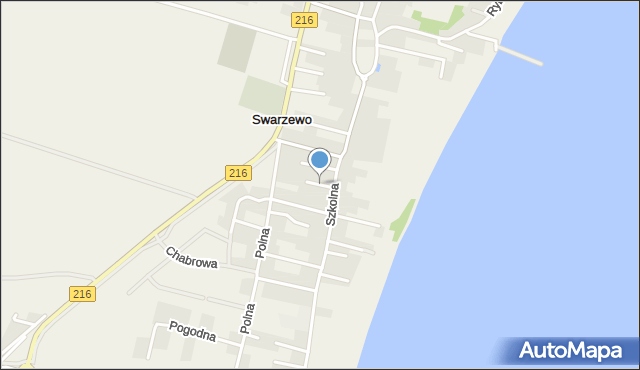 Swarzewo, Ogrodowa, mapa Swarzewo