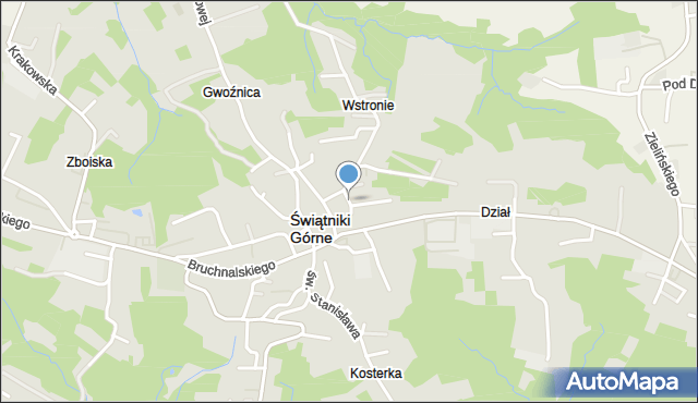 Świątniki Górne, Ogrodowa, mapa Świątniki Górne