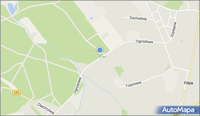 Szamocin powiat chodzieski, Ogrodowa, mapa Szamocin powiat chodzieski