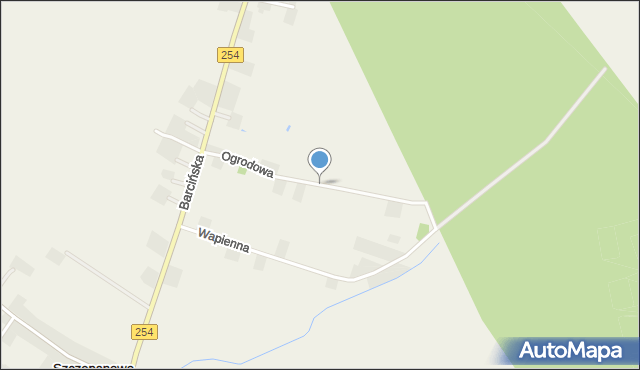 Szczepanowo, Ogrodowa, mapa Szczepanowo