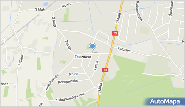 Szczucin, Ogrodowa, mapa Szczucin