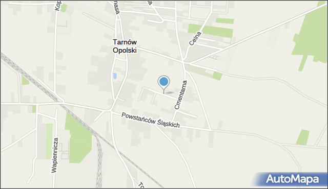 Tarnów Opolski, Ogrodowa, mapa Tarnów Opolski