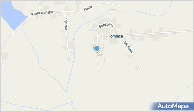 Tomnice, Ogrodowa, mapa Tomnice