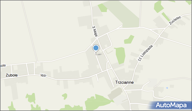 Trzcianne, Ogrodowa, mapa Trzcianne