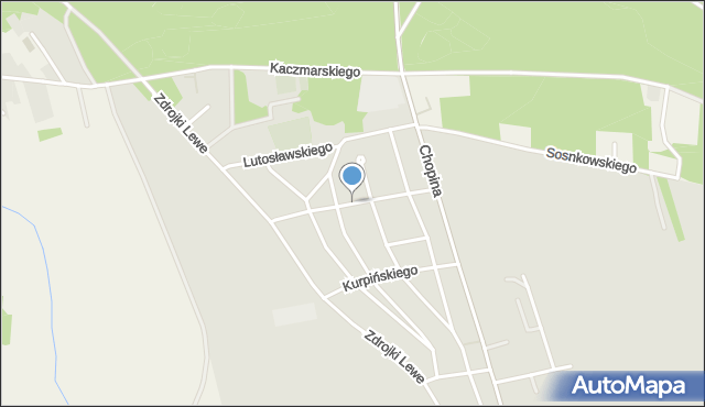 Turek, Ogińskiego Michała Kleofasa, mapa Turka