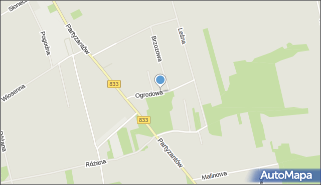 Urzędów, Ogrodowa, mapa Urzędów