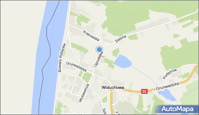 Widuchowa powiat gryfiński, Ogrodowa, mapa Widuchowa powiat gryfiński