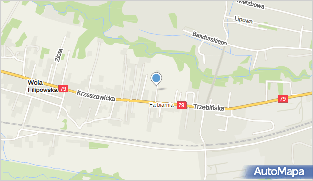 Wola Filipowska, Ogrodowa, mapa Wola Filipowska