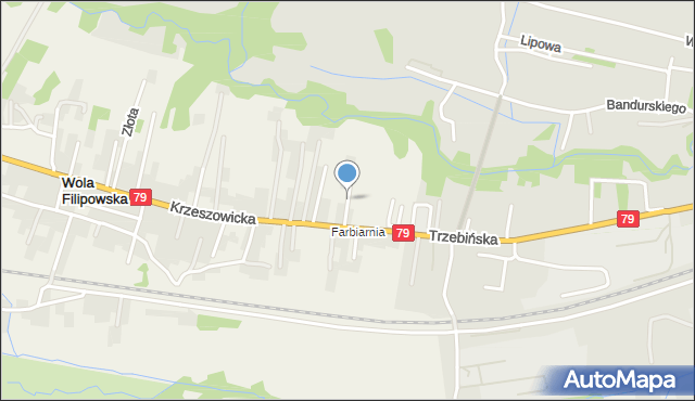 Wola Filipowska, Ogrodowa, mapa Wola Filipowska