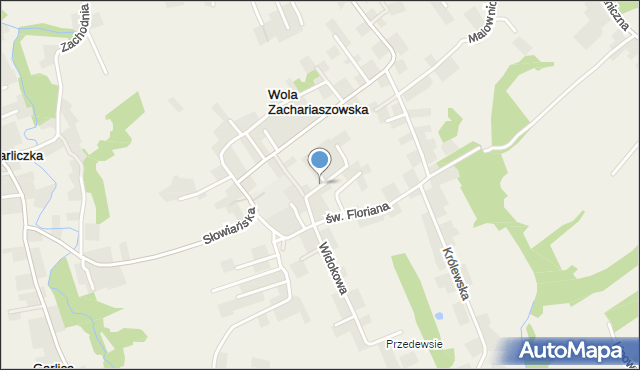 Wola Zachariaszowska, Ogrodowa, mapa Wola Zachariaszowska