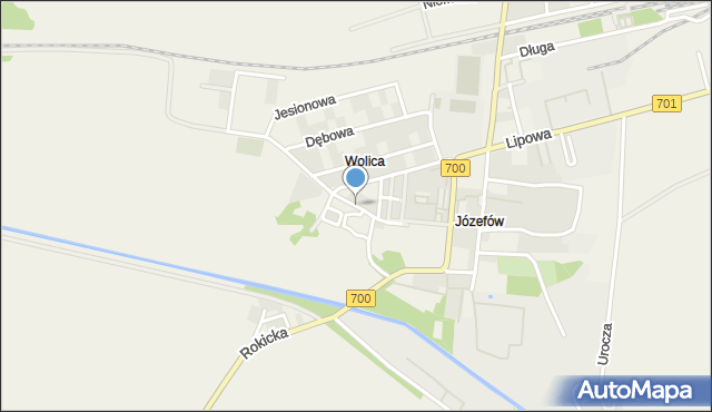 Wolica gmina Ożarów Mazowiecki, Ogródkowa, mapa Wolica gmina Ożarów Mazowiecki