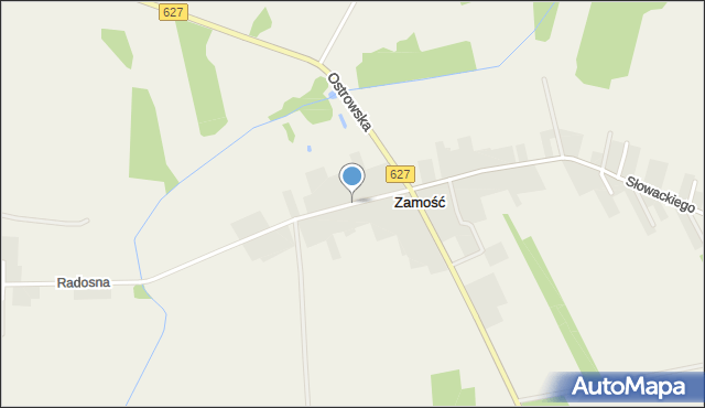 Zamość gmina Troszyn, Ogrodowa, mapa Zamość gmina Troszyn