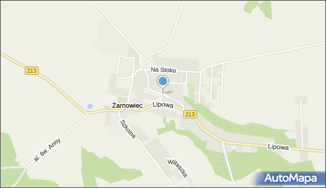 Żarnowiec gmina Krokowa, Ogrodowa, mapa Żarnowiec gmina Krokowa