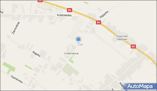Jerzmanowice gmina Jerzmanowice-Przeginia, Ojcowska, mapa Jerzmanowice gmina Jerzmanowice-Przeginia