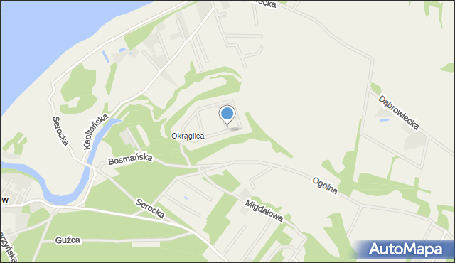 Arciechów gmina Radzymin, Okrąglica, mapa Arciechów gmina Radzymin