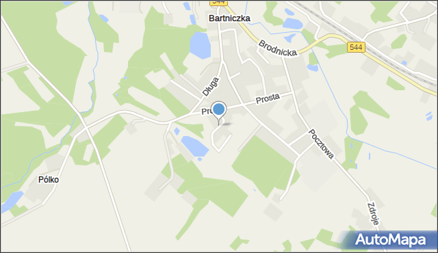 Bartniczka, Okrężna, mapa Bartniczka