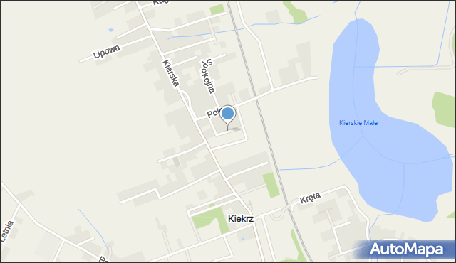 Kiekrz, Okrężna, mapa Kiekrz