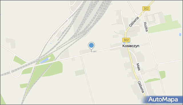 Kosieczyn, Okrężna, mapa Kosieczyn