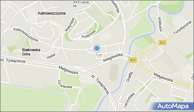 Lublin, Okólna, mapa Lublina