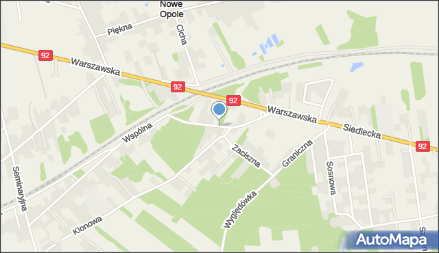 Nowe Opole, Okrężna, mapa Nowe Opole