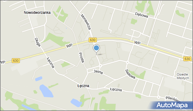Nowy Dwór Mazowiecki, Okulickiego Leopolda, gen., mapa Nowy Dwór Mazowiecki