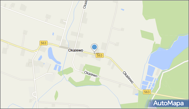 Okalewo, Okalewo, mapa Okalewo