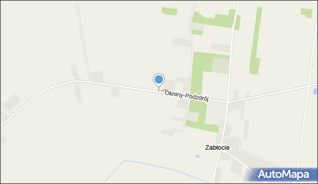 Okniny-Podzdrój, Okniny-Podzdrój, mapa Okniny-Podzdrój