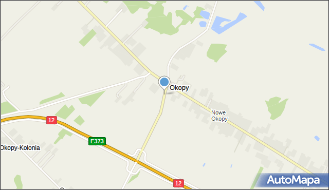 Okopy gmina Dorohusk, Okopy, mapa Okopy gmina Dorohusk