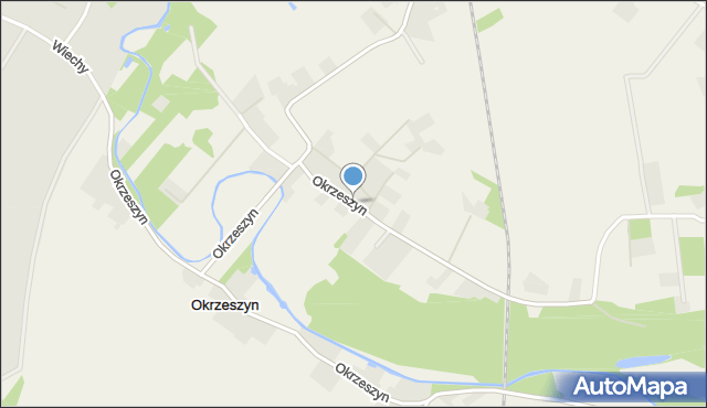 Okrzeszyn gmina Konstancin-Jeziorna, Okrzeszyn, mapa Okrzeszyn gmina Konstancin-Jeziorna