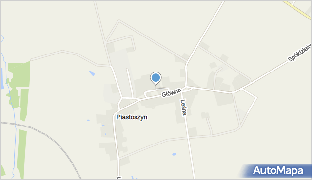 Piastoszyn, Okrężna, mapa Piastoszyn