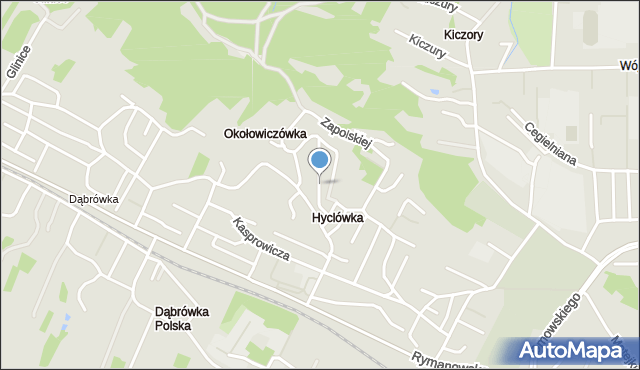 Sanok, Okołowiczówka, mapa Sanok