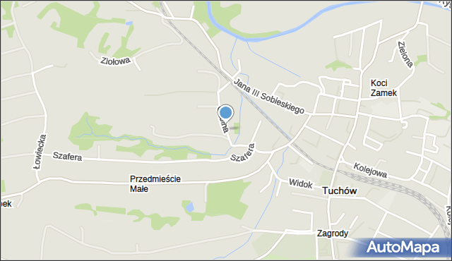 Tuchów, Okólna, mapa Tuchów