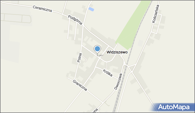 Widziszewo, Okrężna, mapa Widziszewo