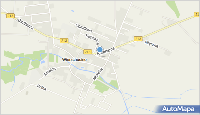 Wierzchucino, Okonia Stanisława, mapa Wierzchucino