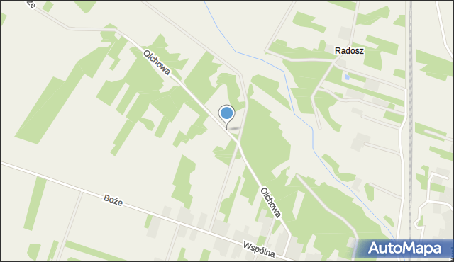 Augustów gmina Grabów nad Pilicą, Olchowa, mapa Augustów gmina Grabów nad Pilicą