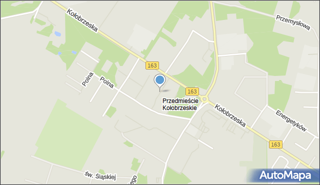 Białogard, Olimpijska, mapa Białogard