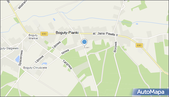 Boguty-Pianki, Olszewskiego Pawła, mapa Boguty-Pianki