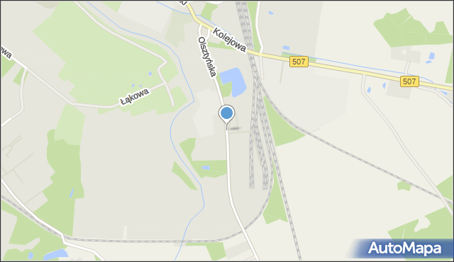 Braniewo, Olsztyńska, mapa Braniewo