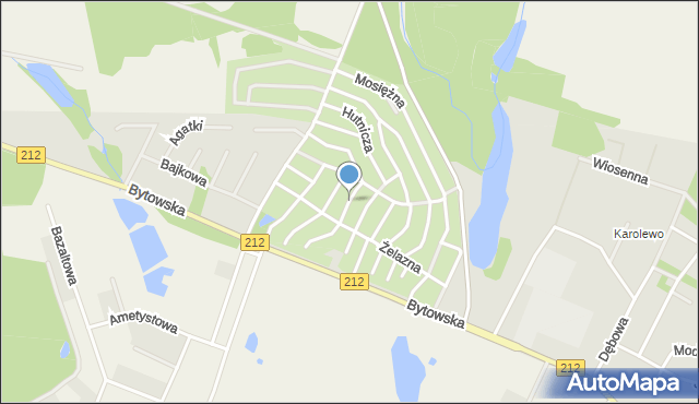 Chojnice, Ołowiana, mapa Chojnic